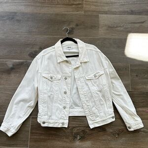Women's White Denim Jacket